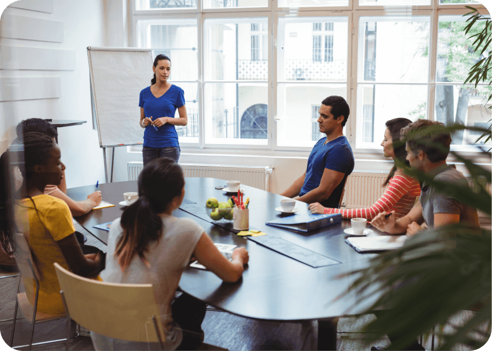 Group Lifestyle Medicine session around a meeting table